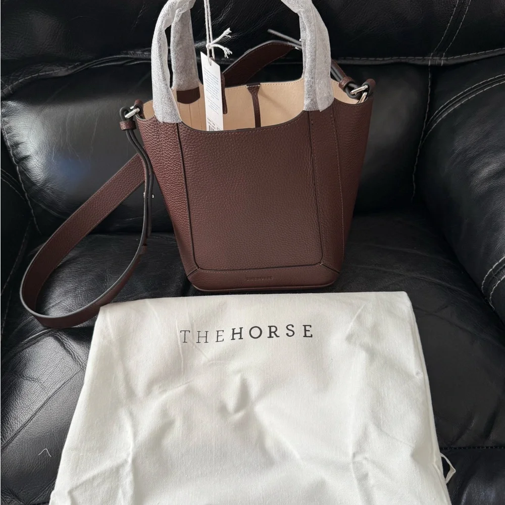 The Horse Brown Tote Bag Minimalist Design - Picture 2 of 5